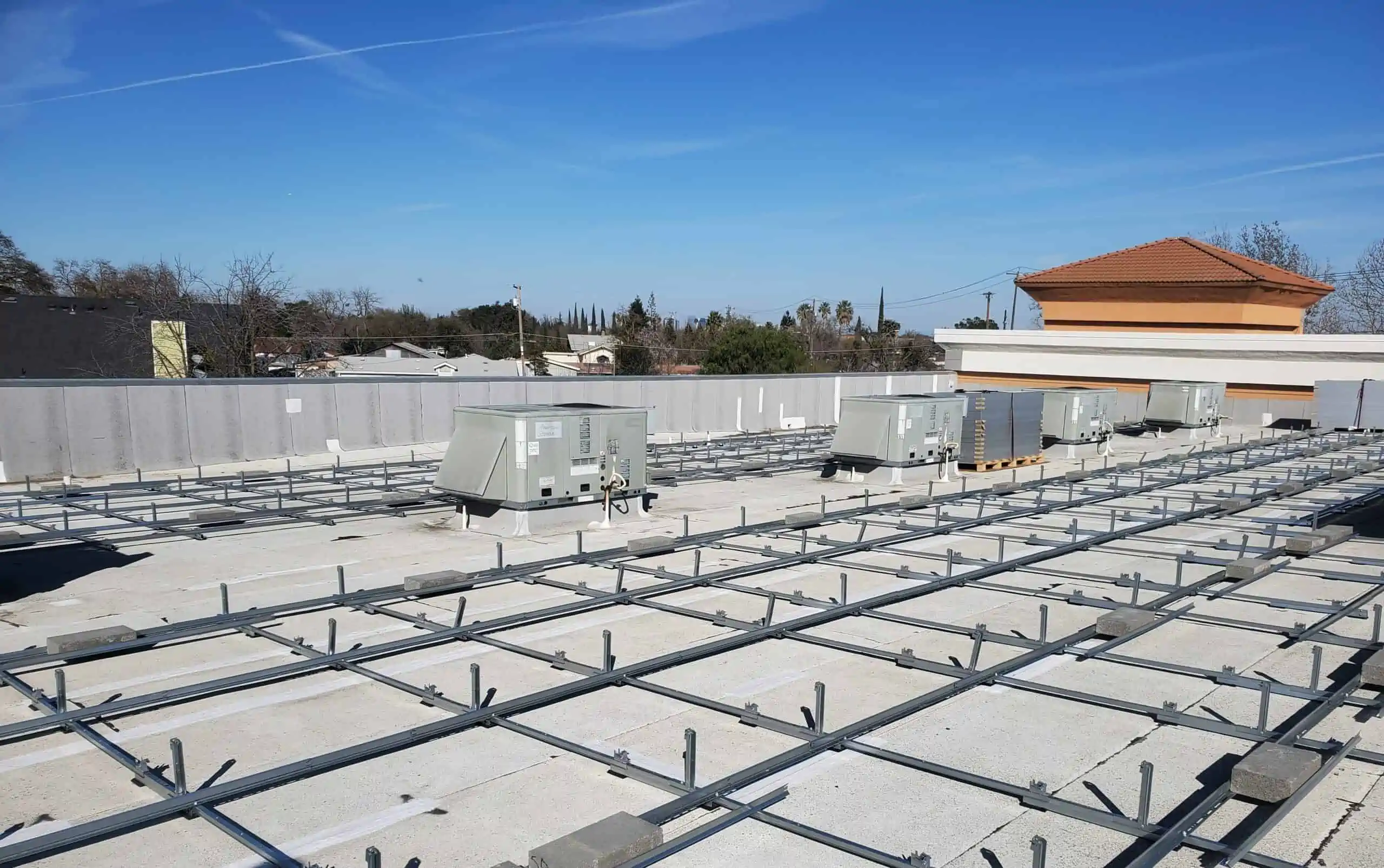 Flat Roof Solar Installation